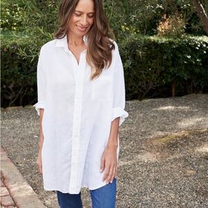 Frank & Eileen Women's Mackenzie Cotton Button Up Shirt One Size